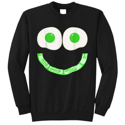 Green Eggs Ham Smile Face Brunch Breakfast Costume Sweatshirt