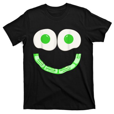 Green Eggs Ham Smile Face Brunch Breakfast Costume T-Shirt