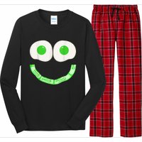 Green Eggs Ham Smile Face Brunch Breakfast Costume Long Sleeve Pajama Set