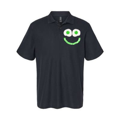 Green Eggs Ham Smile Face Brunch Breakfast Costume Softstyle Adult Sport Polo