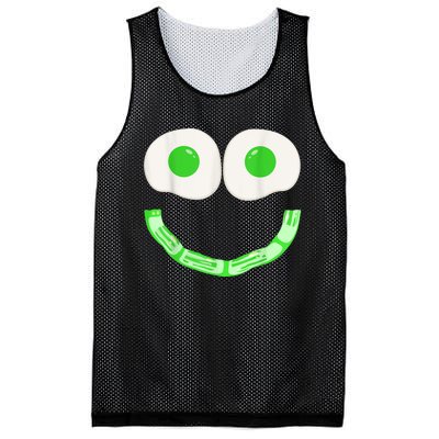 Green Eggs Ham Smile Face Brunch Breakfast Costume Mesh Reversible Basketball Jersey Tank