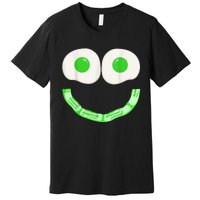 Green Eggs Ham Smile Face Brunch Breakfast Costume Premium T-Shirt