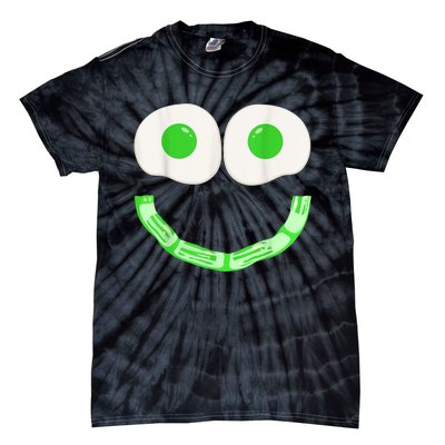 Green Eggs Ham Smile Face Brunch Breakfast Costume Tie-Dye T-Shirt