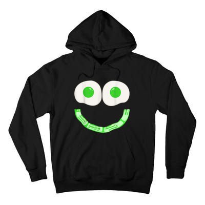 Green Eggs Ham Smile Face Brunch Breakfast Costume Tall Hoodie