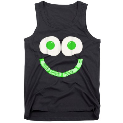 Green Eggs Ham Smile Face Brunch Breakfast Costume Tank Top