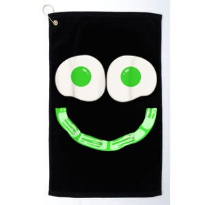 Green Eggs Ham Smile Face Brunch Breakfast Costume Platinum Collection Golf Towel