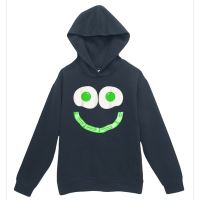 Green Eggs Ham Smile Face Brunch Breakfast Costume Urban Pullover Hoodie