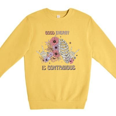 Good Energy Is Contagious Premium Crewneck Sweatshirt