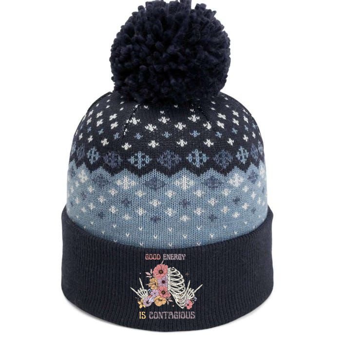 Good Energy Is Contagious The Baniff Cuffed Pom Beanie