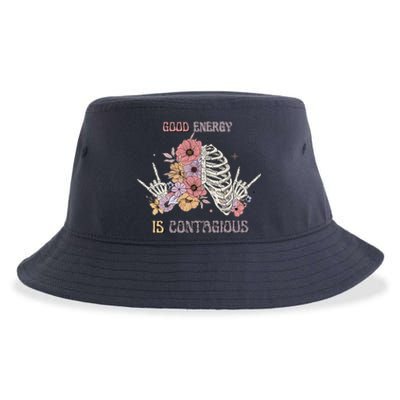 Good Energy Is Contagious Sustainable Bucket Hat