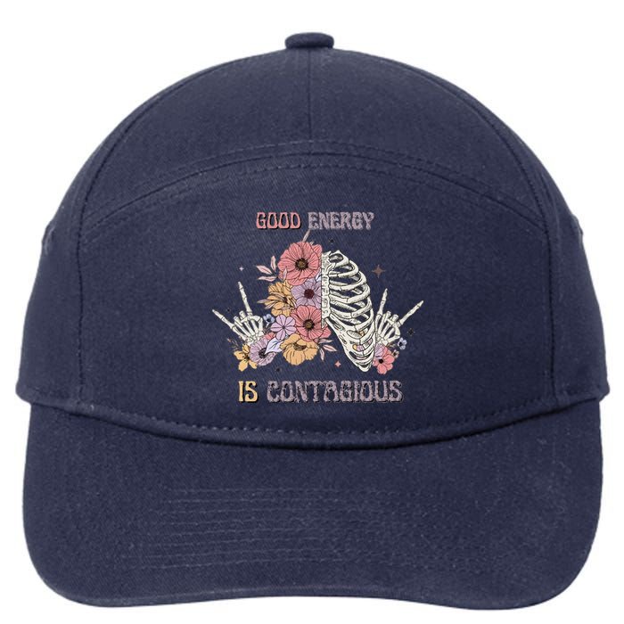 Good Energy Is Contagious 7-Panel Snapback Hat