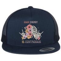 Good Energy Is Contagious Flat Bill Trucker Hat