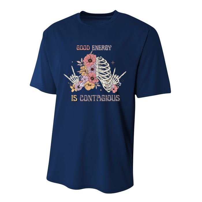 Good Energy Is Contagious Performance Sprint T-Shirt