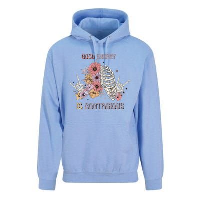 Good Energy Is Contagious Unisex Surf Hoodie