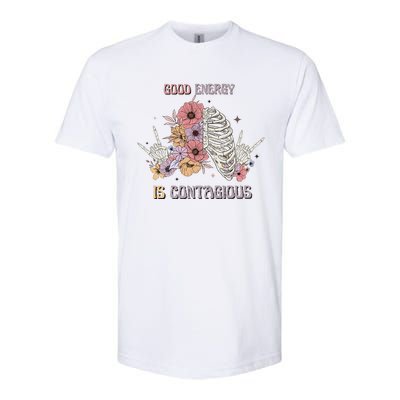 Good Energy Is Contagious Softstyle CVC T-Shirt