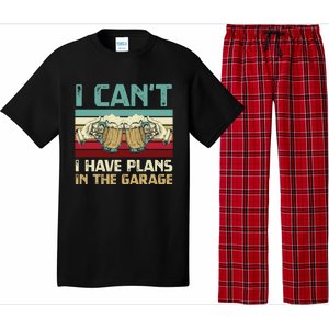 Garage Er I Can’t I Have Plans In The Garage Beer Lover Gift Pajama Set