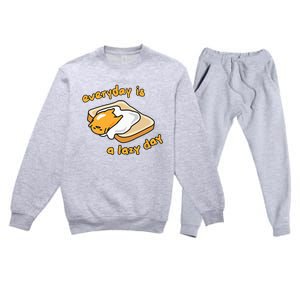 Gudetama Everyday Is A Lazy Day Premium Crewneck Sweatsuit Set