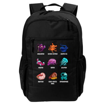 Gulper Eel Isopod Jellyfish Nautilus Octopus Hagfish Gift Backpack