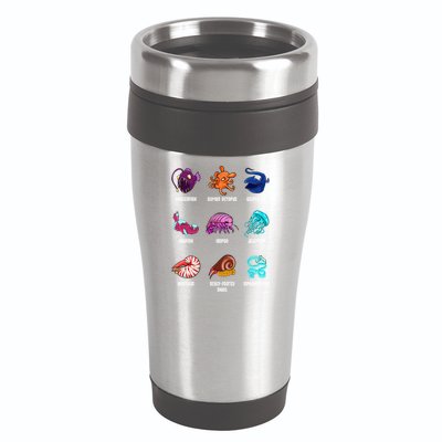 Gulper Eel Isopod Jellyfish Nautilus Octopus Hagfish Gift 16oz Travel Tumbler