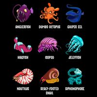 Gulper Eel Isopod Jellyfish Nautilus Octopus Hagfish Gift Wool Snapback Cap