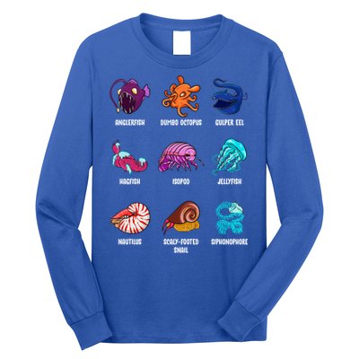 Gulper Eel Isopod Jellyfish Nautilus Octopus Hagfish Gift Long Sleeve Shirt