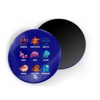 Gulper Eel Isopod Jellyfish Nautilus Octopus Hagfish Gift Magnet