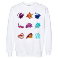 Gulper Eel Isopod Jellyfish Nautilus Octopus Hagfish Gift Garment-Dyed Sweatshirt
