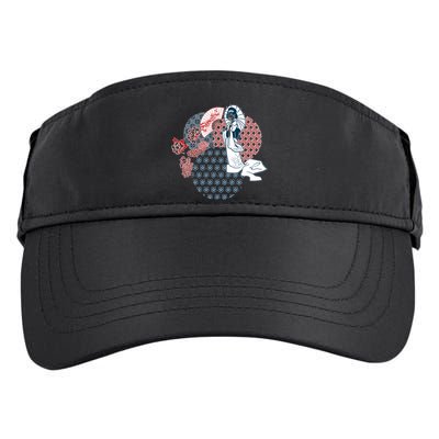 Geisha Fan Parasol Abstract Adult Drive Performance Visor