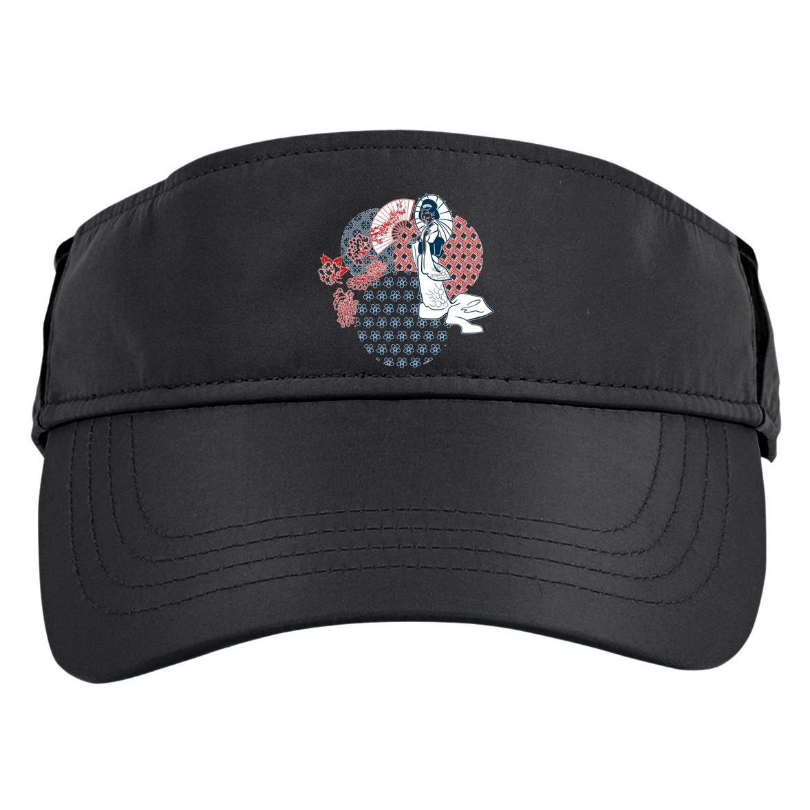Geisha Fan Parasol Abstract Adult Drive Performance Visor
