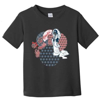 Geisha Fan Parasol Abstract Toddler T-Shirt