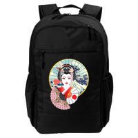 Geisha Great Wave Frame Fans Backpack