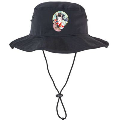 Geisha Great Wave Frame Fans Legacy Cool Fit Booney Bucket Hat