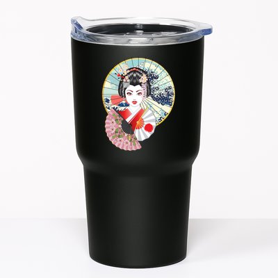 Geisha Great Wave Frame Fans Tumbler