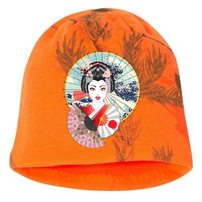 Geisha Great Wave Frame Fans Kati - Camo Knit Beanie