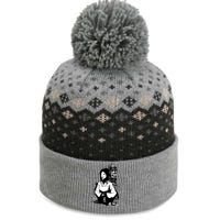 Geisha Japanese Script Greyscale The Baniff Cuffed Pom Beanie