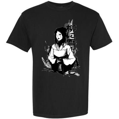 Geisha Japanese Script Greyscale Garment-Dyed Heavyweight T-Shirt