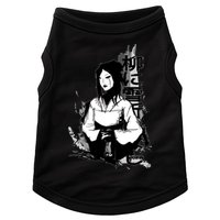 Geisha Japanese Script Greyscale Doggie Tank