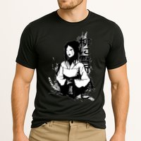 Geisha Japanese Script Greyscale Performance Shirt