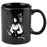 Geisha Japanese Script Greyscale 11oz C Handle Ceramic Mug
