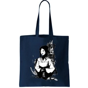 Geisha Japanese Script Greyscale Tote Bag