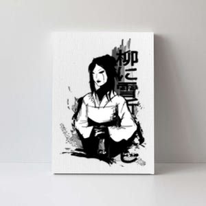 Geisha Japanese Script Greyscale Canvas