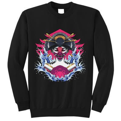 Geishia Ninja Mask Japanese Art Sweatshirt