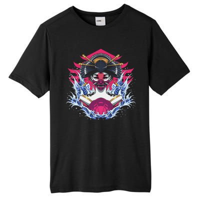 Geishia Ninja Mask Japanese Art Tall Fusion ChromaSoft Performance T-Shirt