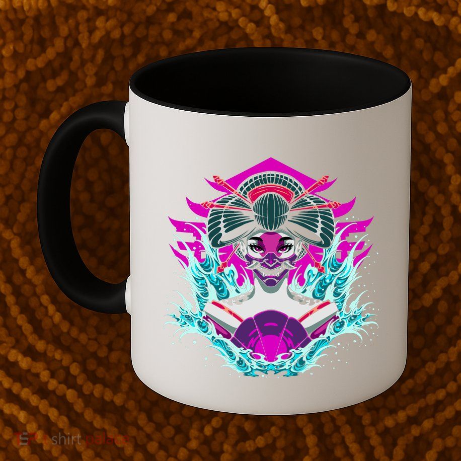 Geishia Ninja Mask Japanese Art Mug