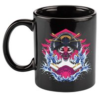 Geishia Ninja Mask Japanese Art 11oz C Handle Ceramic Mug