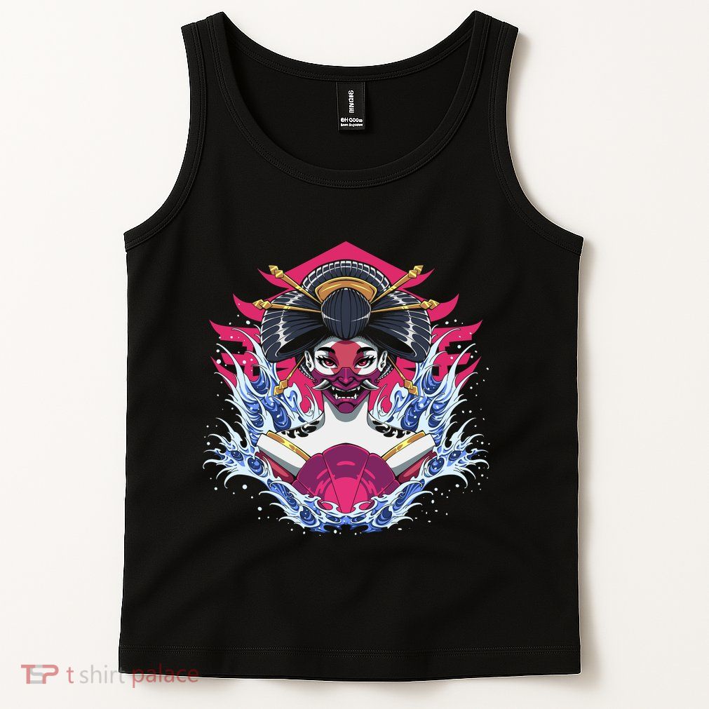Geishia Ninja Mask Japanese Art Tank Top
