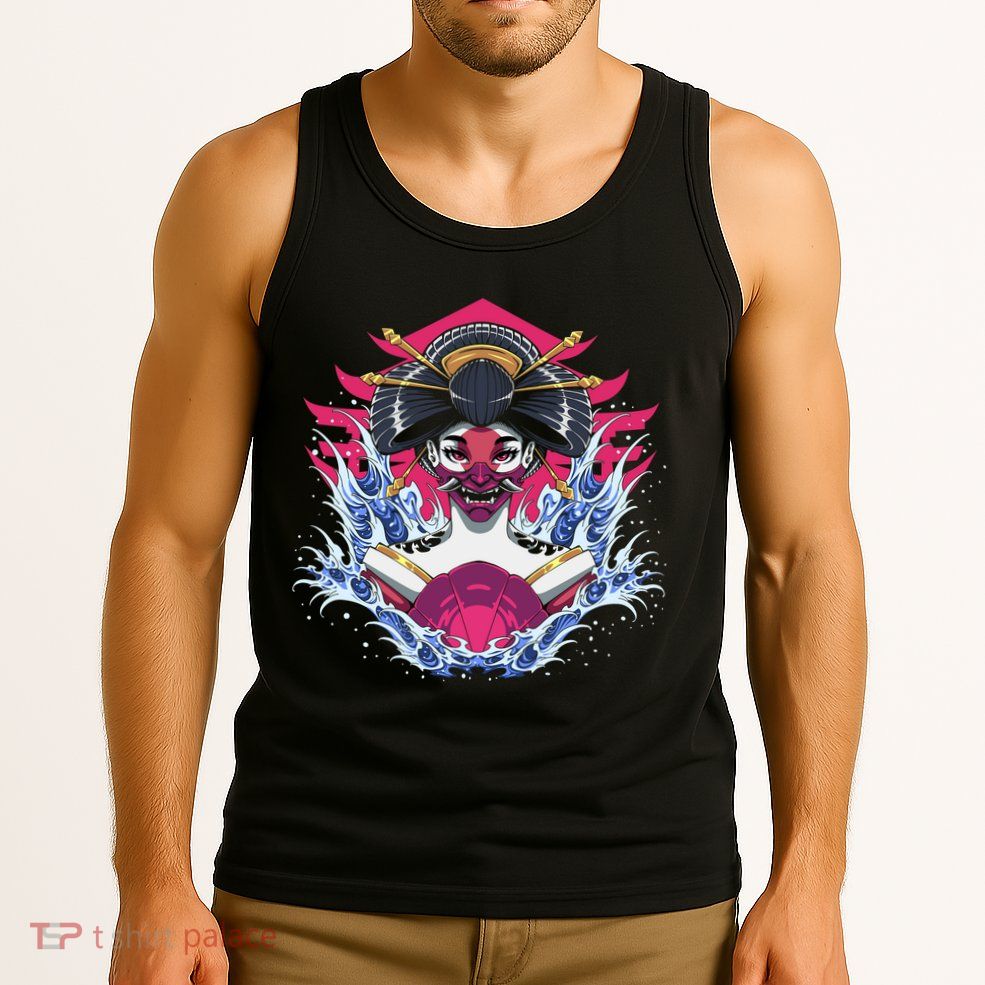 Geishia Ninja Mask Japanese Art Tank Top