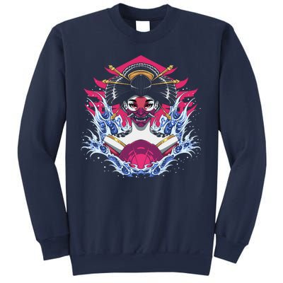 Geishia Ninja Mask Japanese Art Sweatshirt