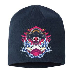 Geishia Ninja Mask Japanese Art Sustainable Beanie