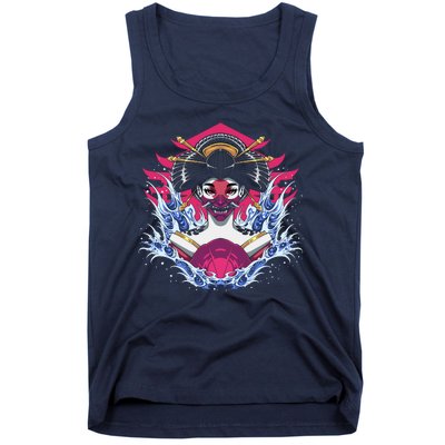 Geishia Ninja Mask Japanese Art Tank Top